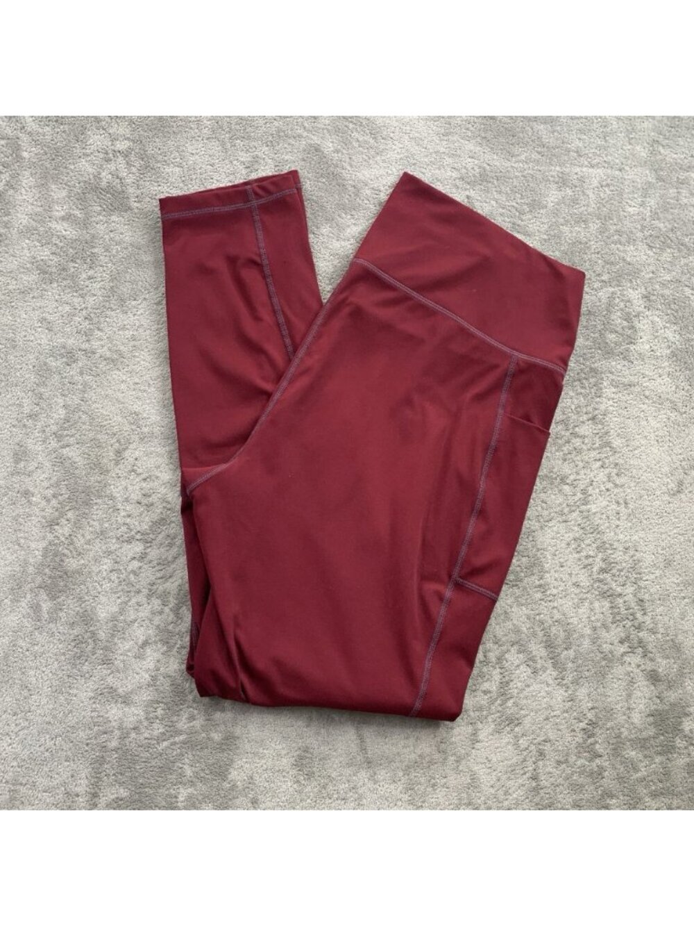 Anthropologie Daily Practice Leggings Womens XL Workout Gym Yoga Athleisure Red